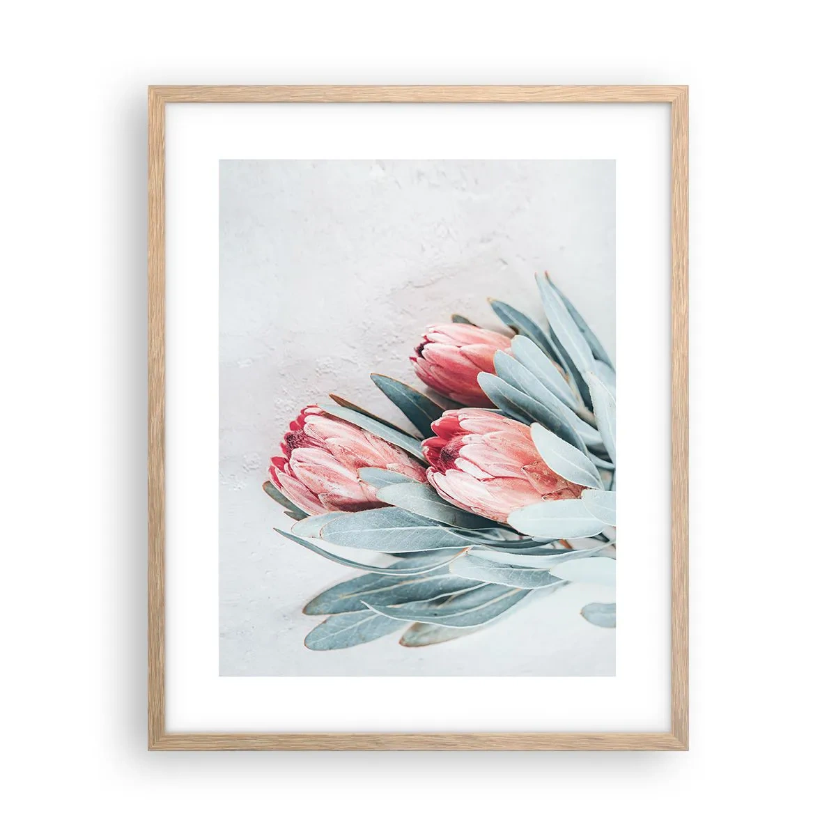 Póster en marco roble claro - Avergonzada de su propia belleza - 40x50 cm