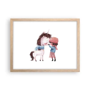 Póster en marco roble claro - Un cuento de invierno - 40x30 cm