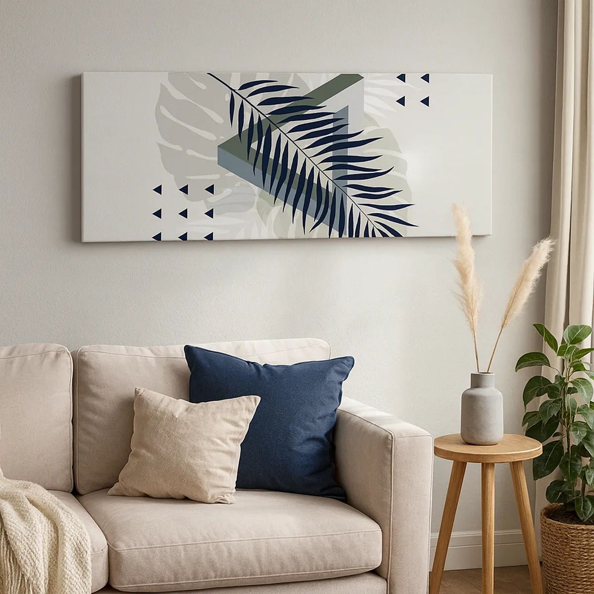 Cuadro sobre lienzo - Impresión de Imagen - Naturaleza y geometría - 30x30 cm