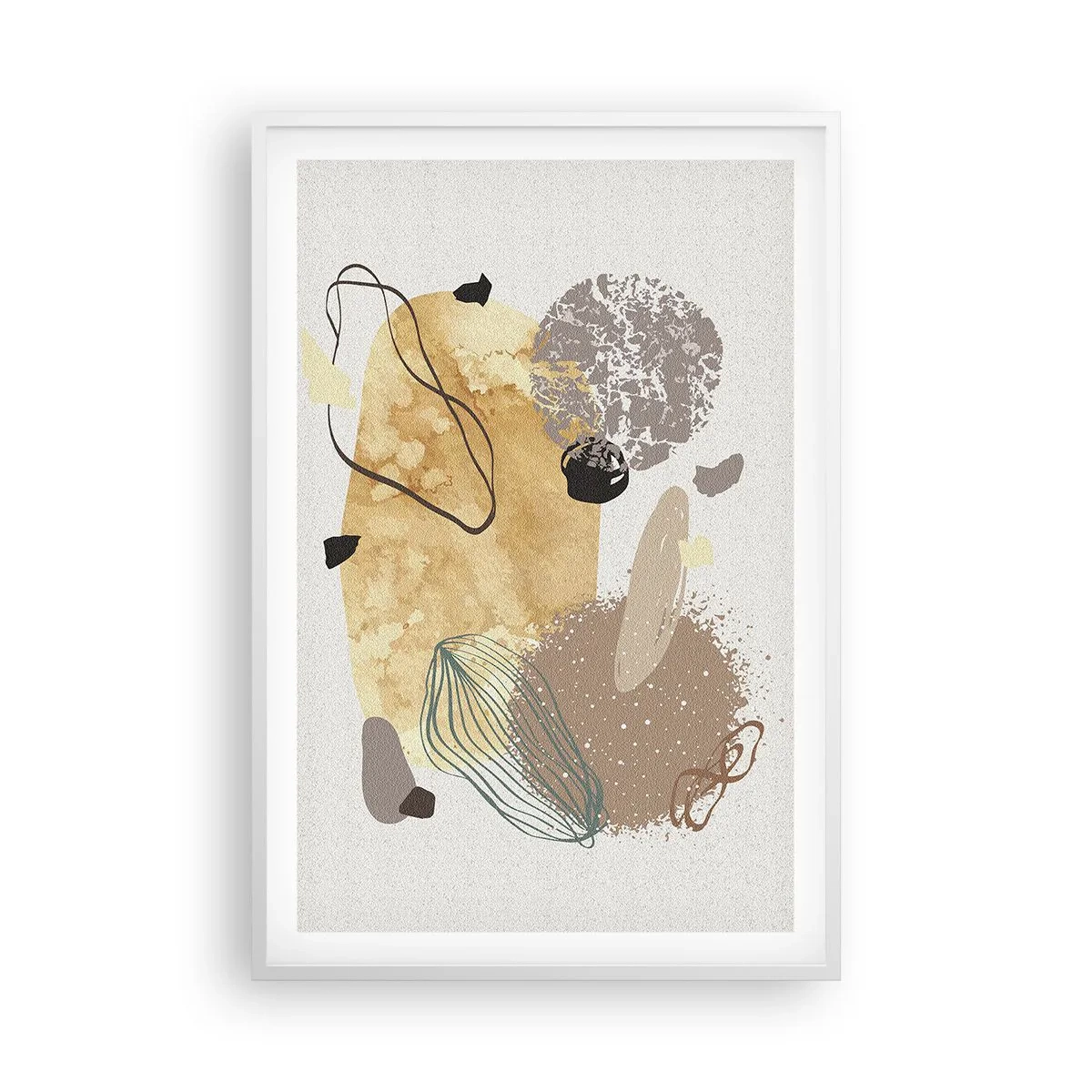 Póster en marco blanco - Plumología aplicada - 61x91 cm