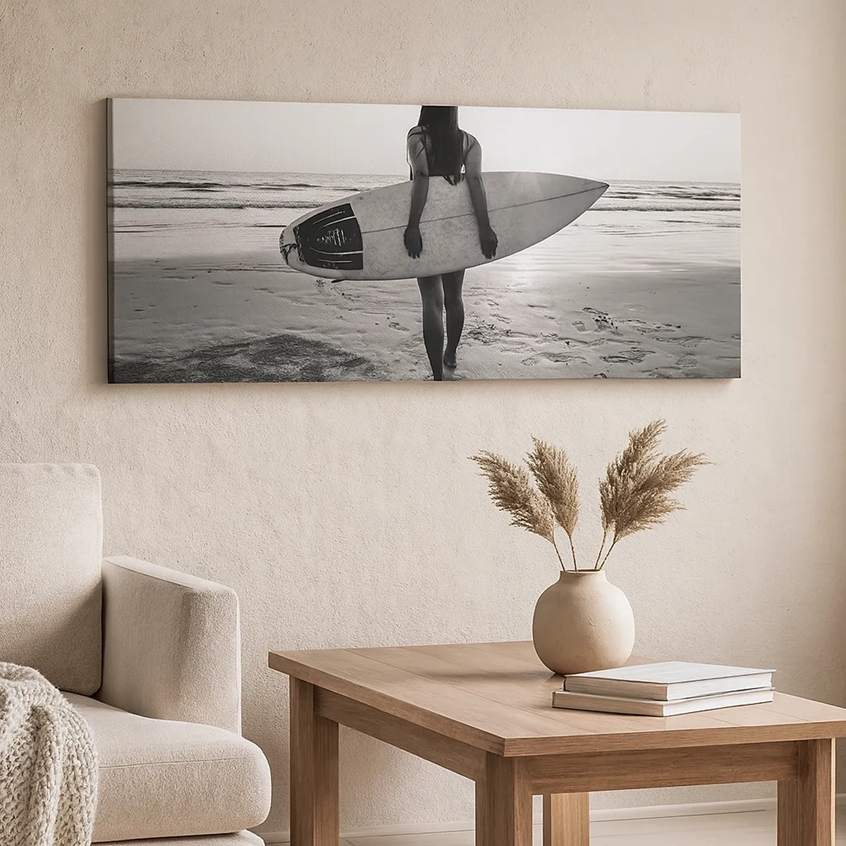 Cuadro sobre lienzo - Impresión de Imagen - Hija de las olas marinas - 30x30 cm