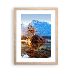 Póster en marco roble claro - La naturaleza bajo la luz - 30x40 cm