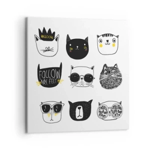 Cuadro sobre lienzo - Impresión de Imagen - Cada uno diferente - 50x50 cm