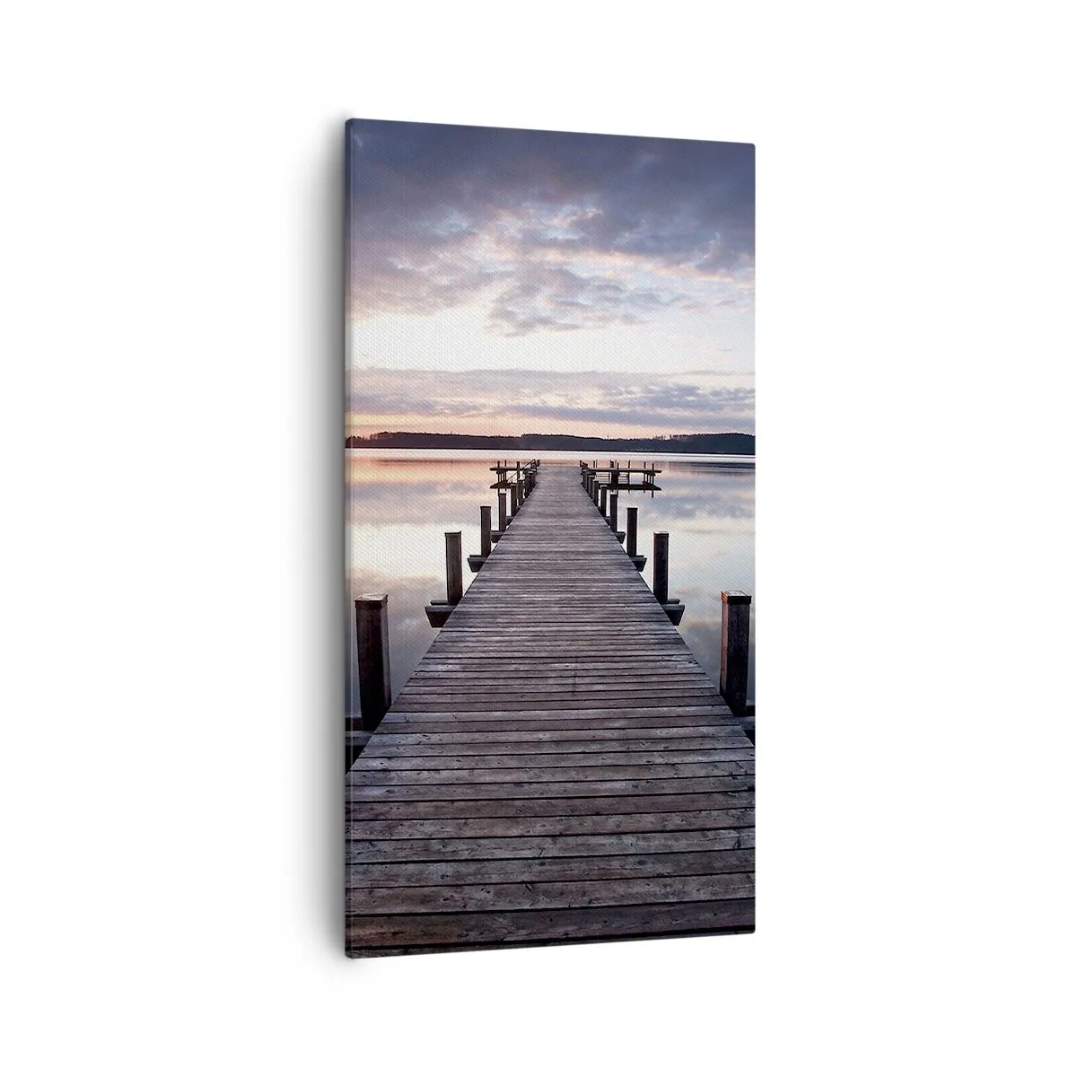 Cuadro sobre lienzo - Impresión de Imagen - Frontera silenciosa del día y la noche - 55x100 cm