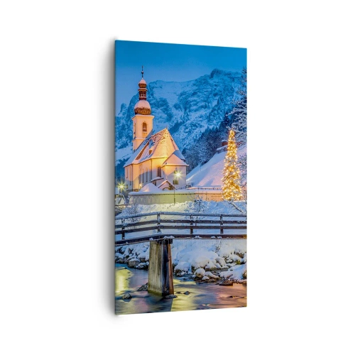Cuadro sobre lienzo - Impresión de Imagen - El espíritu de la Navidad - 65x120 cm