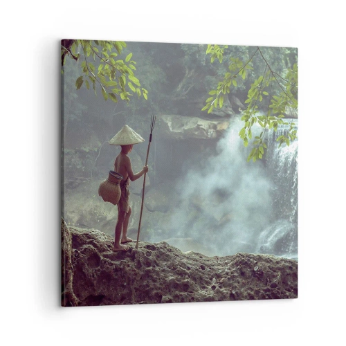 Cuadro sobre lienzo - Impresión de Imagen - Amistad con la naturaleza - 50x50 cm