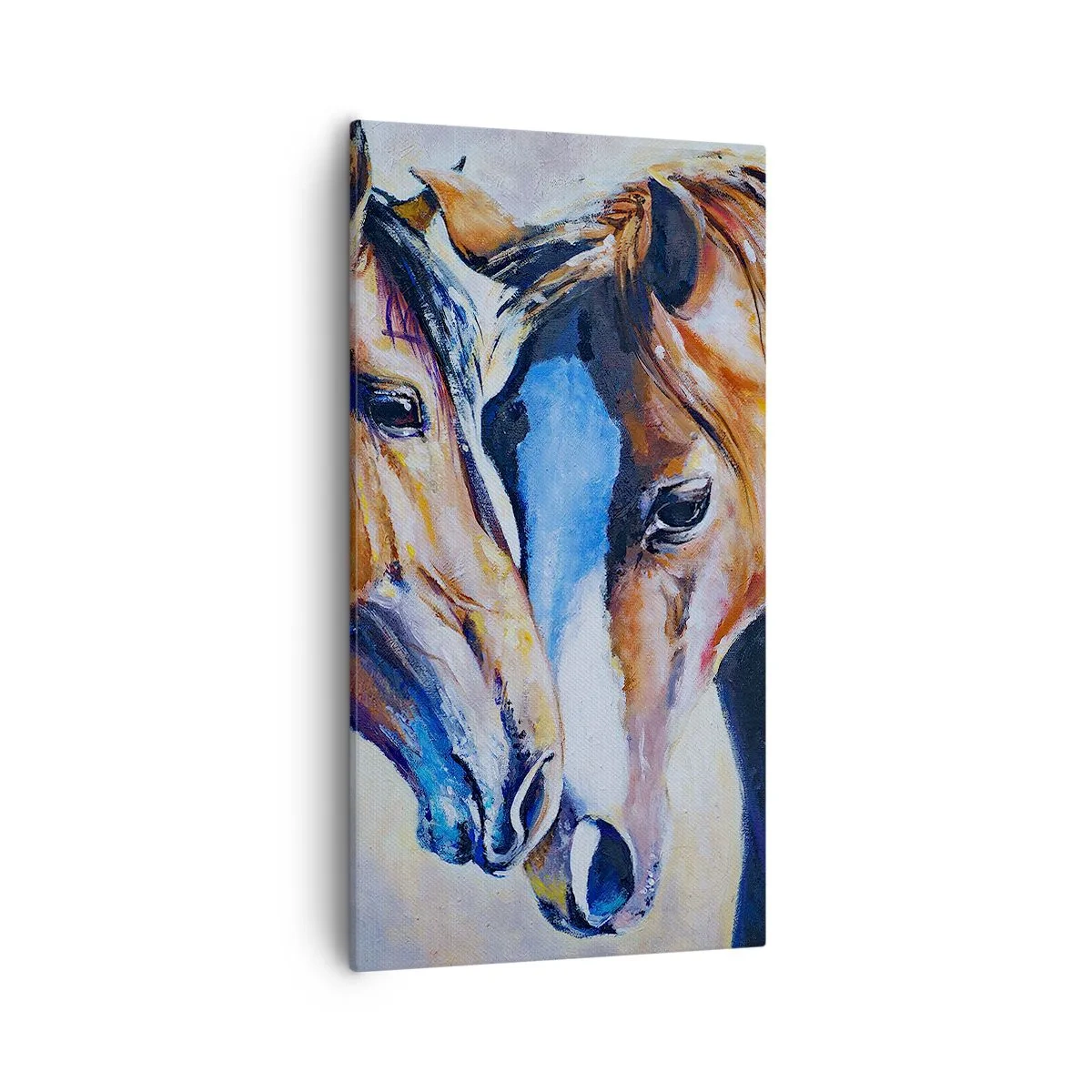 Cuadro sobre lienzo - Impresión de Imagen - ¿Esto es amistad? ¿Es amor? - 55x100 cm