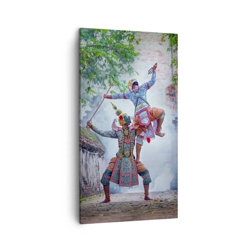 Cuadro sobre lienzo - Impresión de Imagen - Una danza de belleza mortal - 45x80 cm