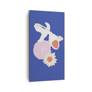 Cuadro sobre lienzo - Impresión de Imagen - Composición floral - 55x100 cm