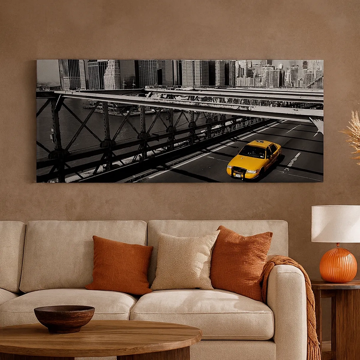 Cuadro sobre lienzo - Impresión de Imagen - El color de la gran ciudad - 30x30 cm