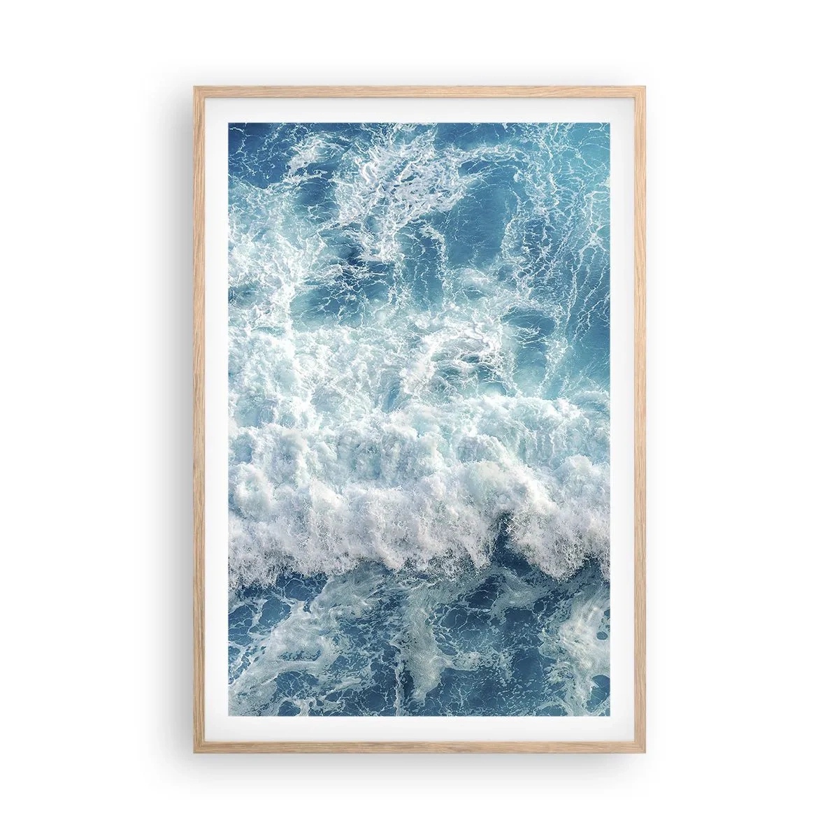 Póster en marco roble claro - Alegre y con mucho brío - 61x91 cm