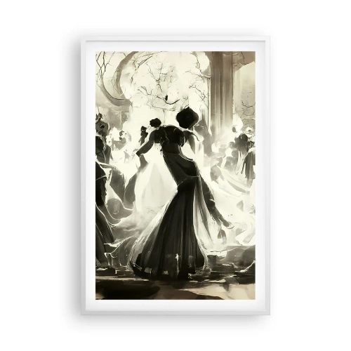 Póster en marco blanco - Gran mascarada - 61x91 cm