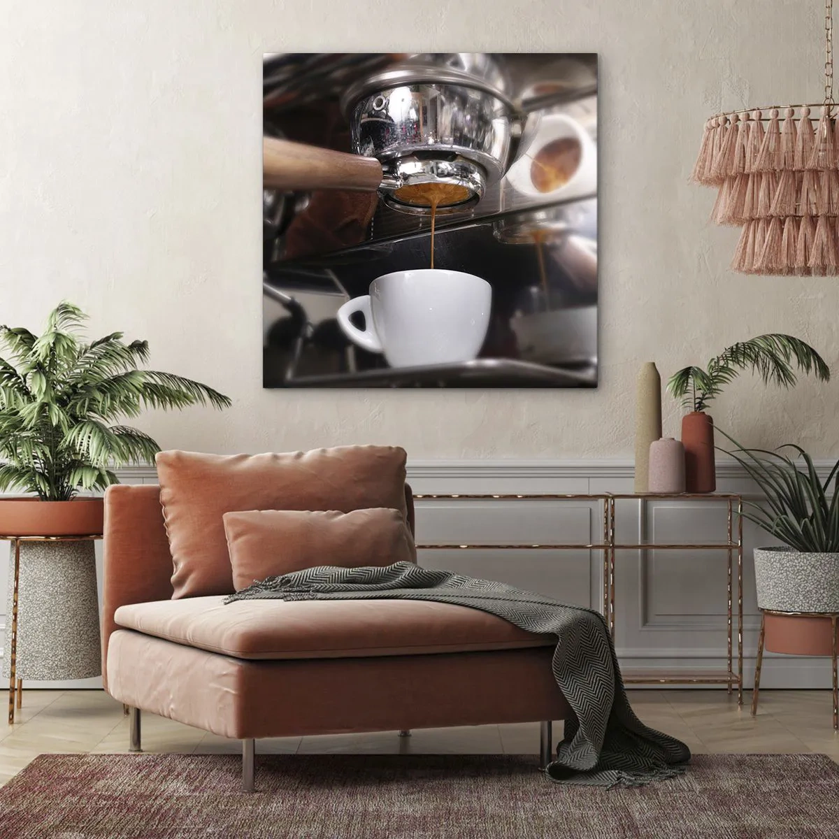 Cuadro sobre lienzo - Impresión de Imagen - El mejor momento del día - 40x40 cm