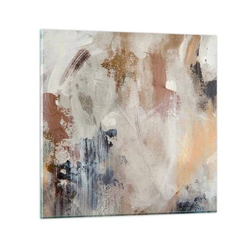 Cuadro sobre vidrio - Impresiones sobre Vidrio - Abstracción brumosa - 50x50 cm
