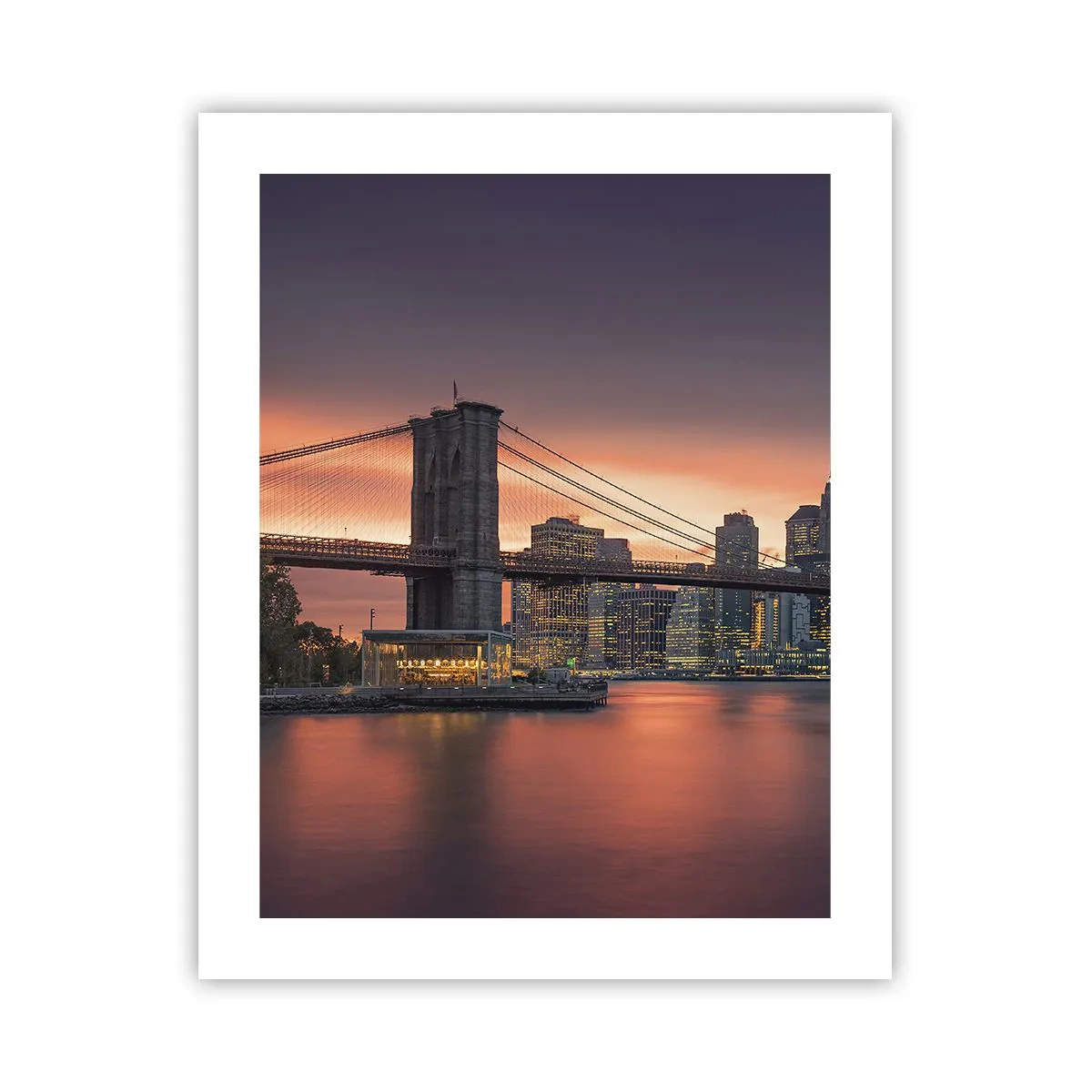 Póster - Ahogado en el silencio lila - 40x50 cm