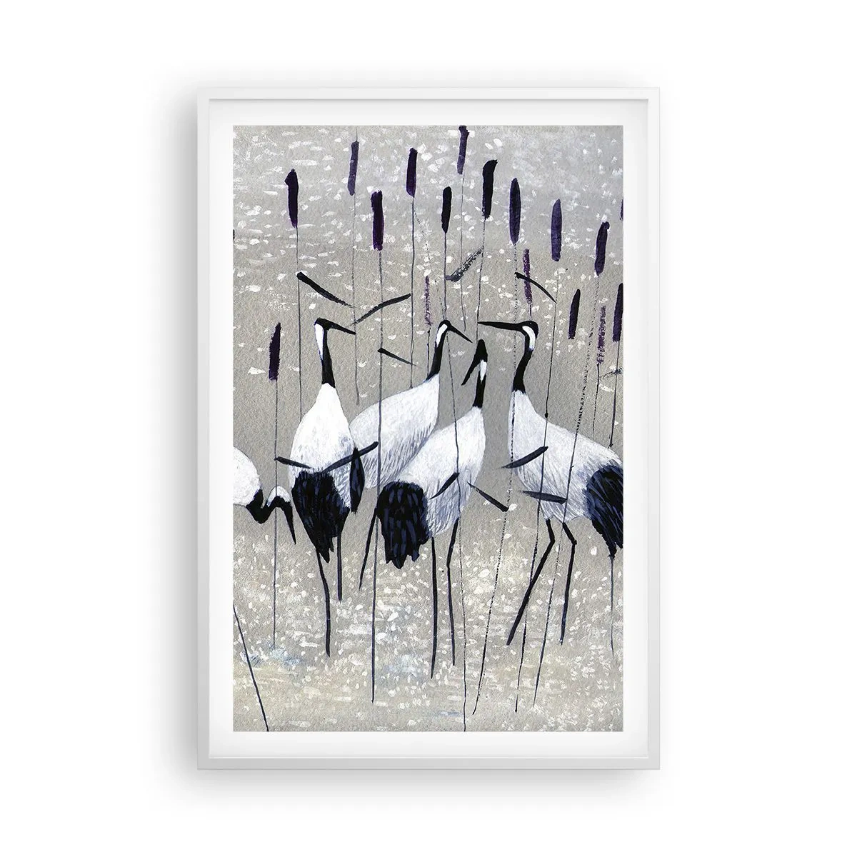 Póster en marco blanco - Entre los suyos - 61x91 cm