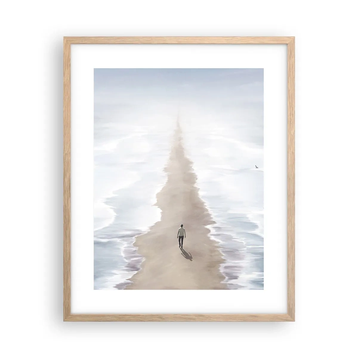 Póster en marco roble claro - Un futuro brillante - 40x50 cm