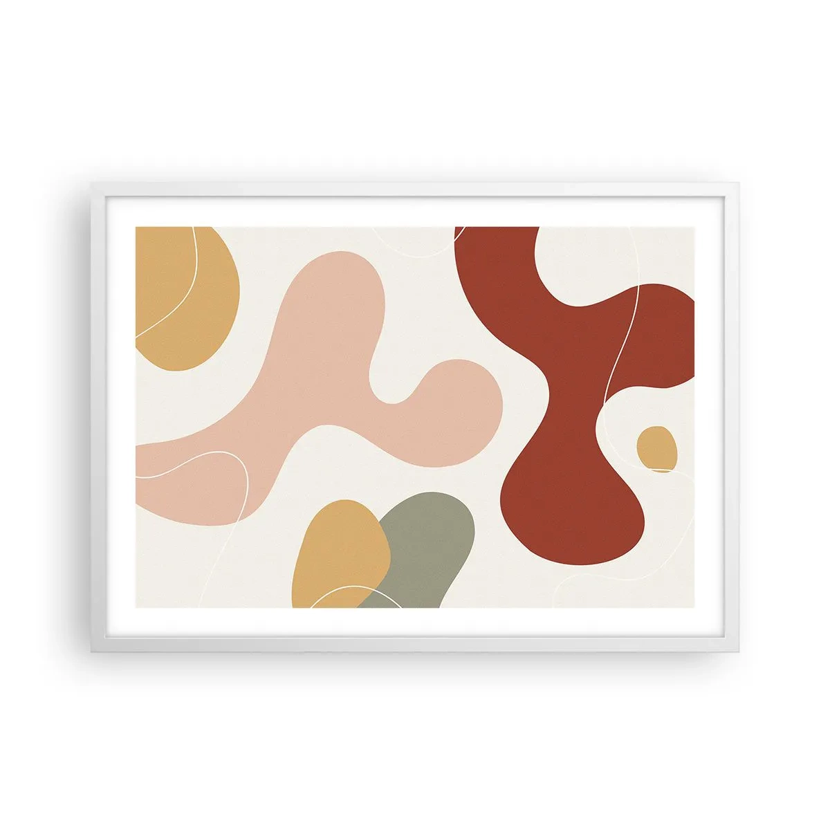 Póster en marco blanco - La esencia de la pintura - 70x50 cm