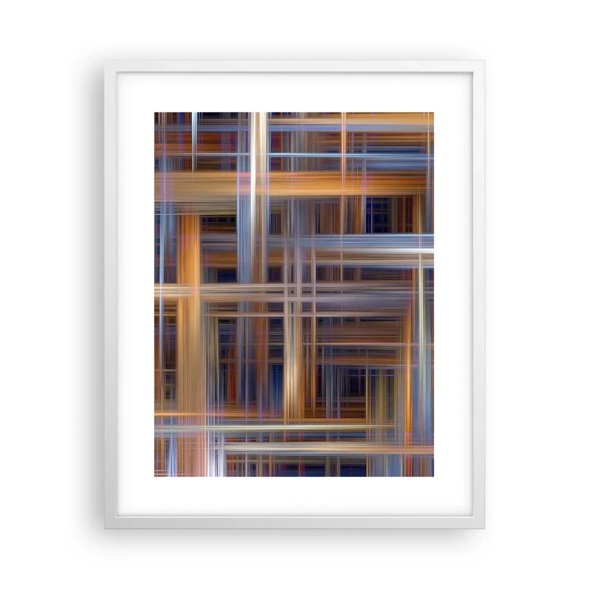 Póster en marco blanco - Tejido de luz - 40x50 cm
