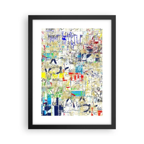 Póster en marco negro - Simplemente agradable a la vista - 30x40 cm