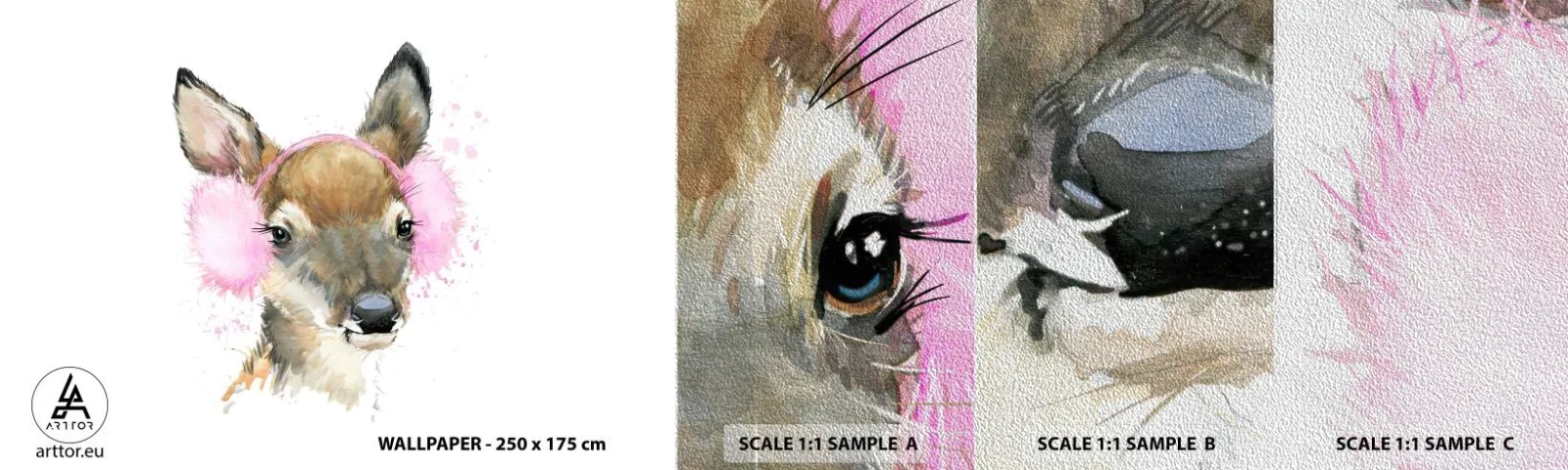 Muestra de fotomural Premium Sand - Y el frío no te molestará más - Para niños, Hueva, Gráficos - 100x30 cm