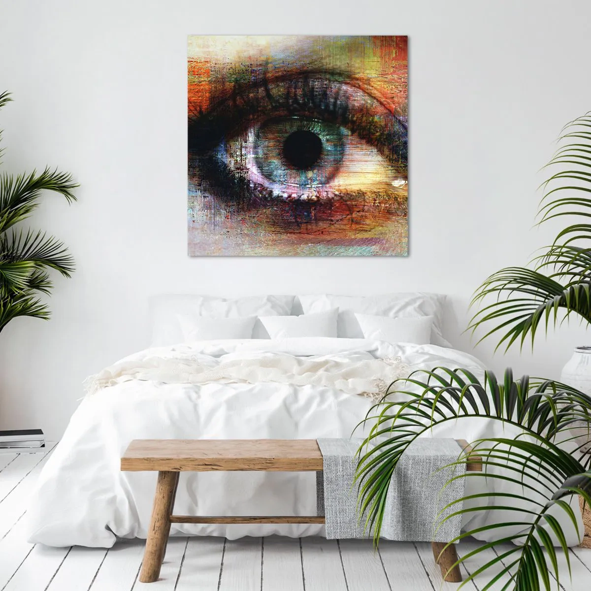 Cuadro sobre lienzo - Impresión de Imagen - Puedes mirar en el alma - 30x30 cm