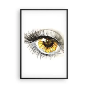 Póster en marco negro - Un aspecto tan caluroso como el verano - 61x91 cm