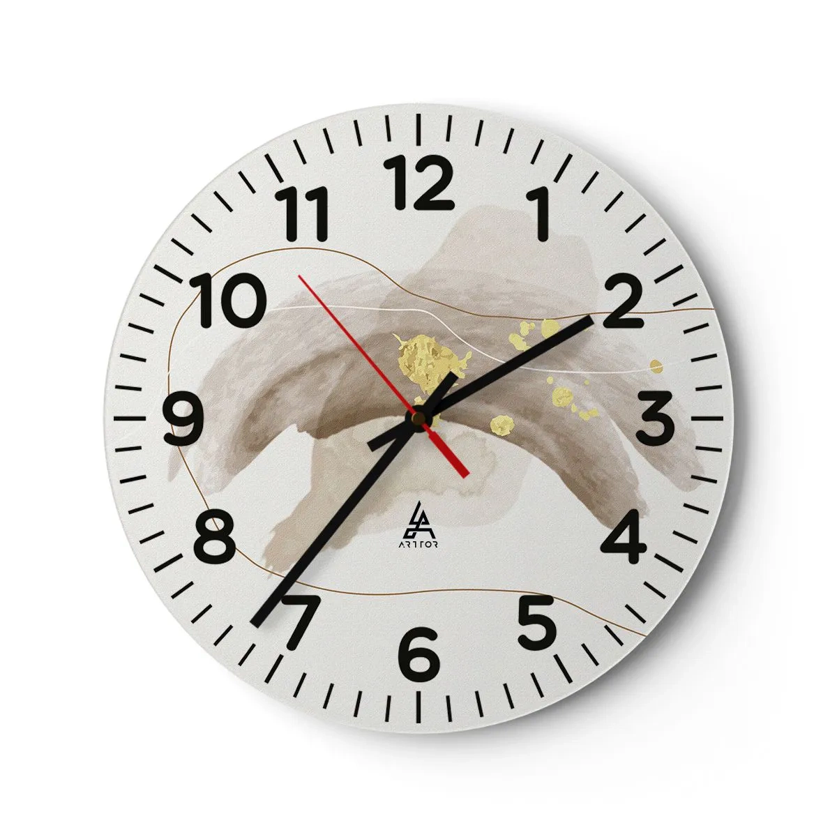 Reloj de pared - Reloj de vidrio - Encontrado en el espacio - 40x40 cm