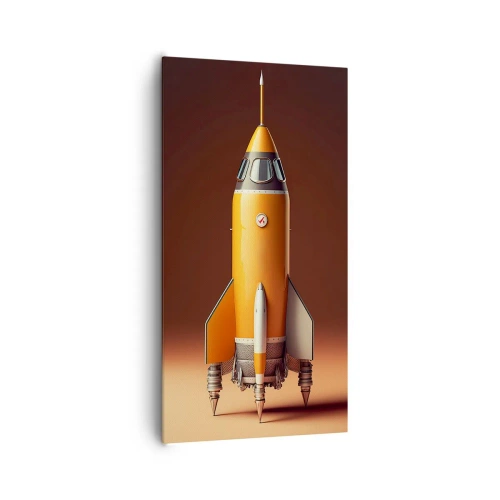 Cuadro sobre lienzo - Impresión de Imagen - Comienza con un sueño - 65x120 cm