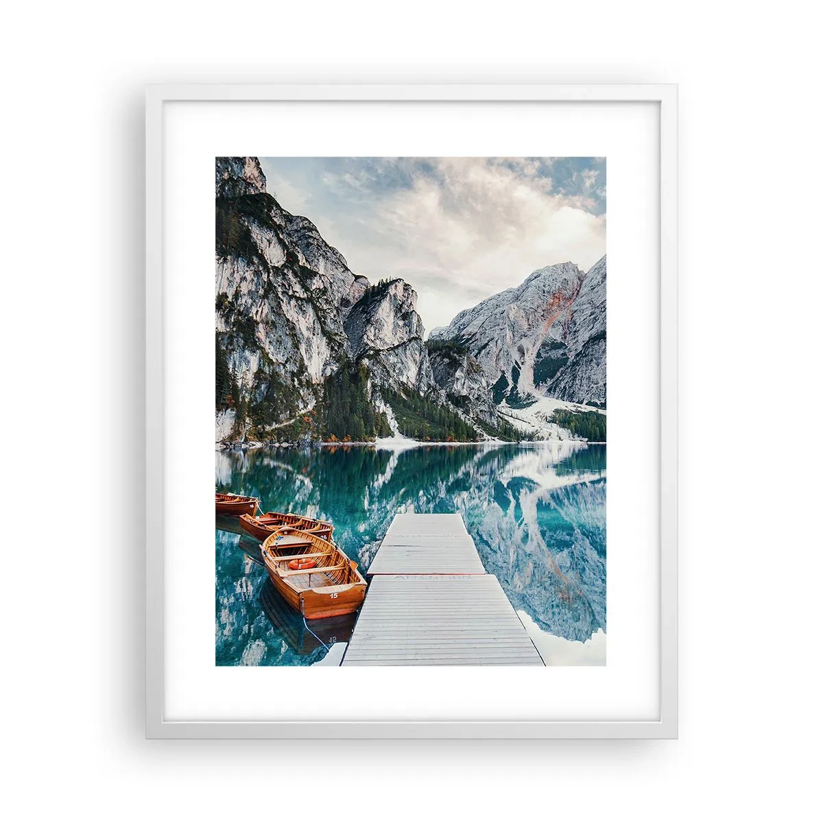 Póster en marco blanco - Te mostraremos la fuente de la belleza - 40x50 cm
