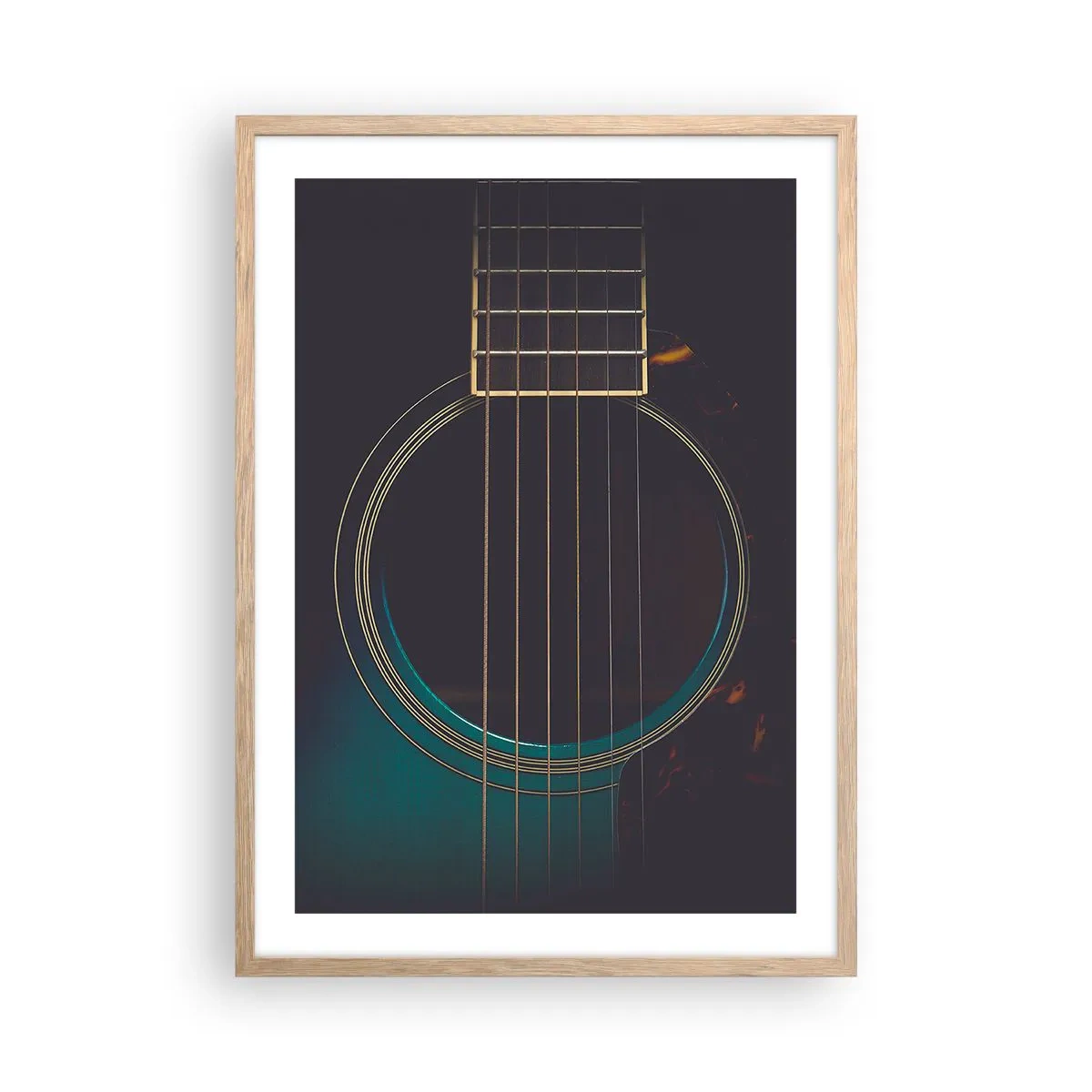 Póster en marco roble claro - Un momento antes de que suene - 50x70 cm