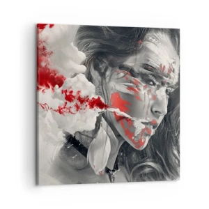 Cuadro sobre lienzo - Impresión de Imagen - En los humos del absurdo - 50x50 cm