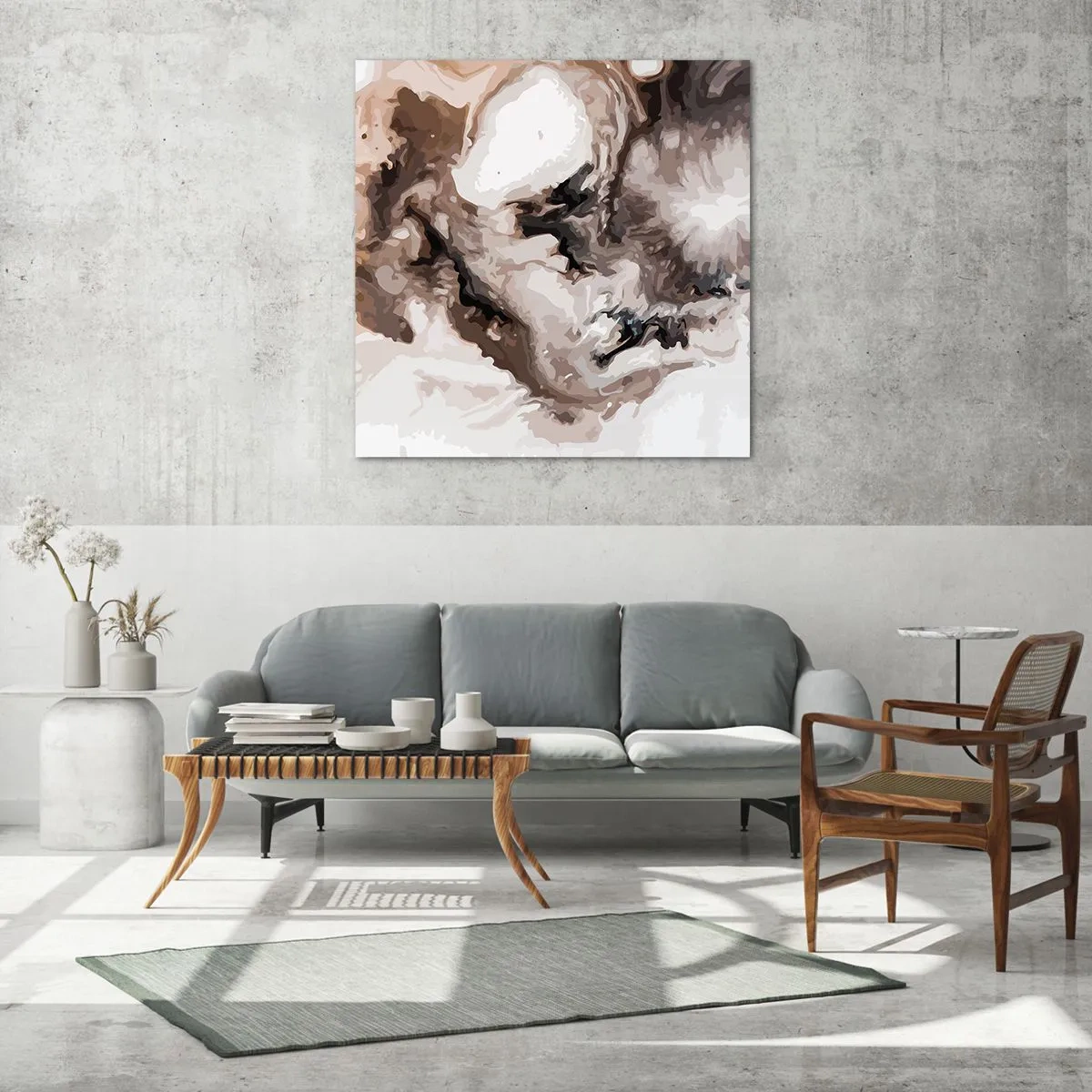 Cuadro sobre vidrio - Impresiones sobre Vidrio - El nacimiento de una galaxia - 30x30 cm