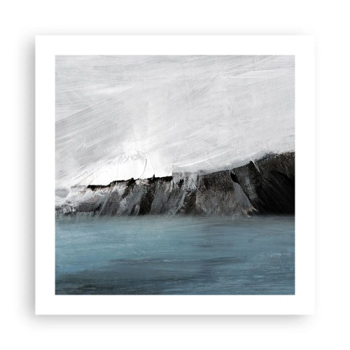 Póster - Agua - tierra: un choque de elementos - 50x50 cm
