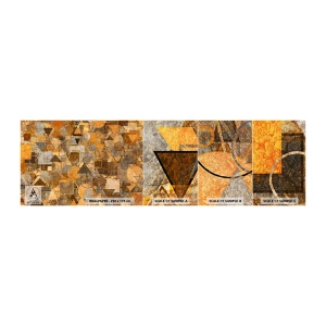 Muestra De Fotomural Standard Eco - El mundo en formas - Abstracción, Pedazo, Patrón moderno - 100x30 cm