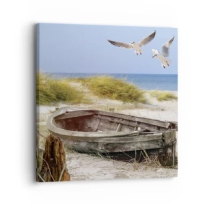Cuadro sobre lienzo - Impresión de Imagen - Bañada por el viento - 30x30 cm