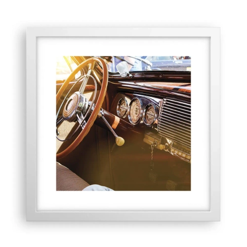 Póster en marco blanco - Un soplo de lujo del pasado - 30x30 cm