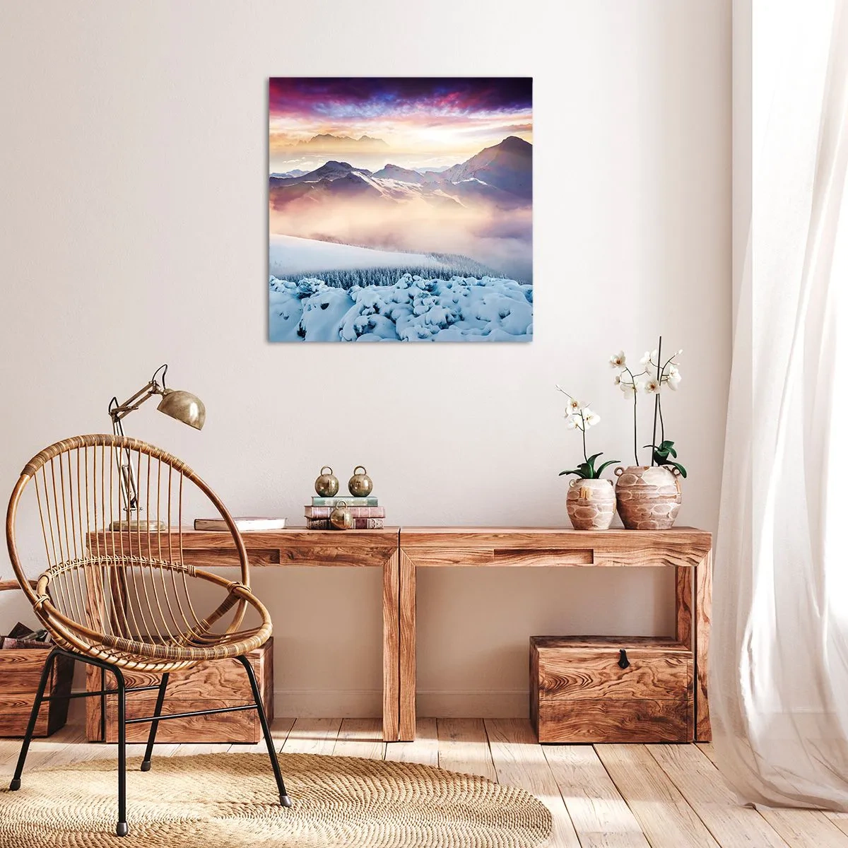 Cuadro sobre lienzo - Impresión de Imagen - La fuerza y la pureza de la naturaleza - 60x60 cm