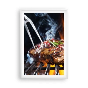 Póster en marco blanco - Jugoso y fragante - 61x91 cm