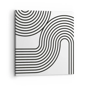 Cuadro sobre lienzo - Impresión de Imagen - En una curva - 70x70 cm