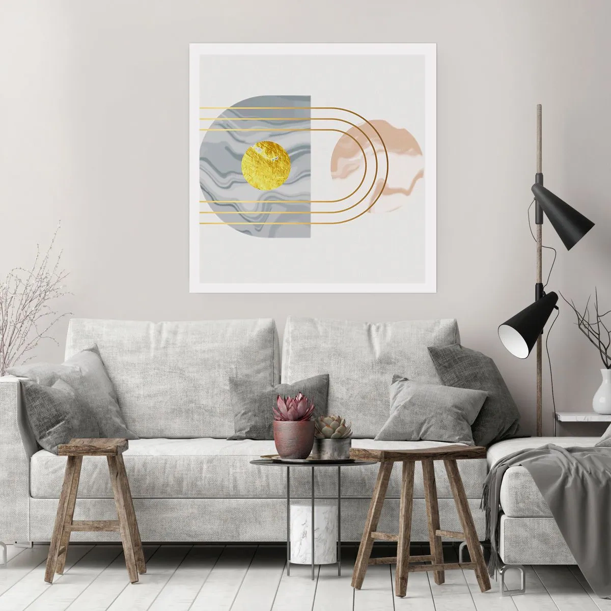 Póster - Brillo y resplandor - 60x60 cm