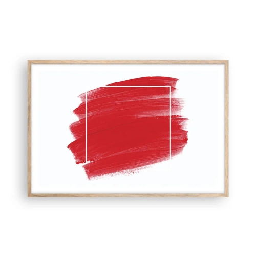 Póster en marco roble claro - Fuera del marco - 91x61 cm