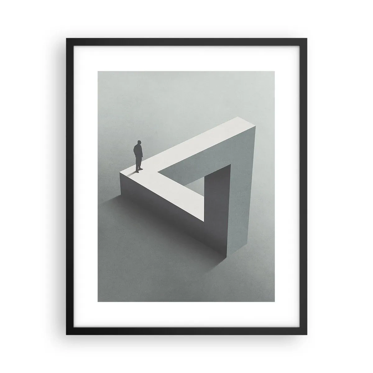 Póster en marco negro - Y, sin embargo, es posible - 40x50 cm