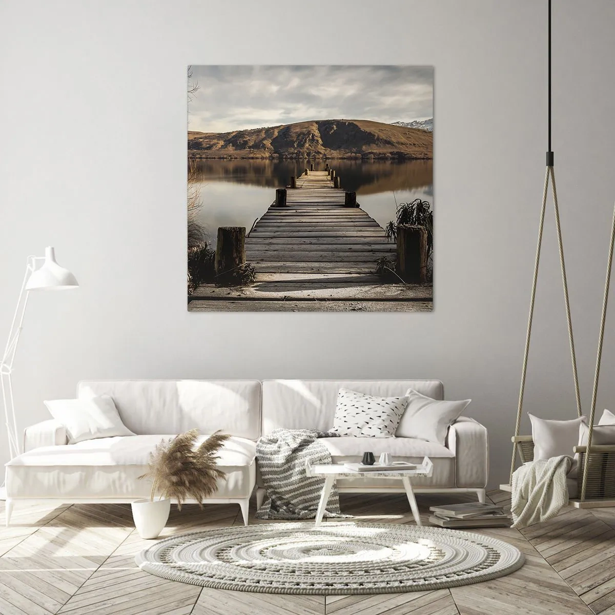 Cuadro sobre lienzo - Impresión de Imagen - Un paisaje en silencio - 60x60 cm