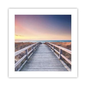 Póster - Aurora vespertina del Báltico - 40x40 cm