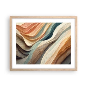 Póster en marco roble claro - Momentos previos al cambio - 50x40 cm