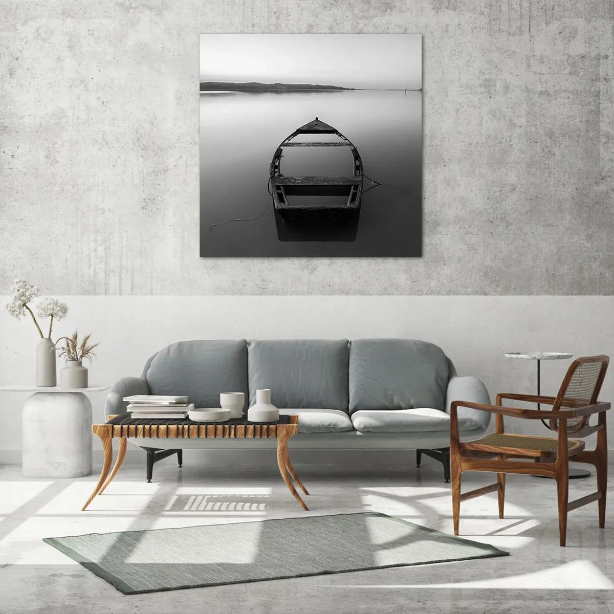 Cuadro sobre vidrio - Impresiones sobre Vidrio - Anhelo y melancolía - 70x70 cm