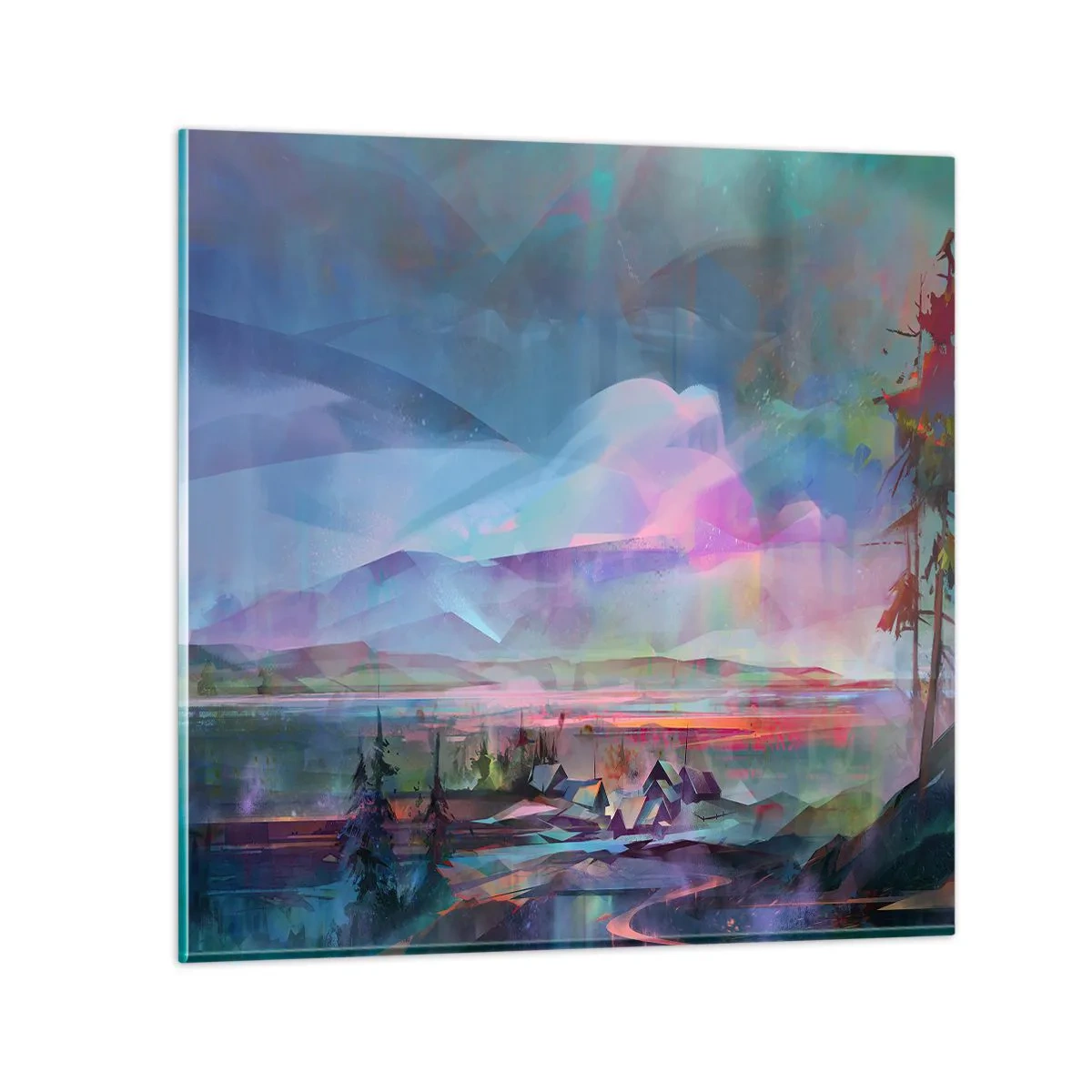 Cuadro sobre vidrio - Impresiones sobre Vidrio - Bajo un cielo benévolo - 30x30 cm