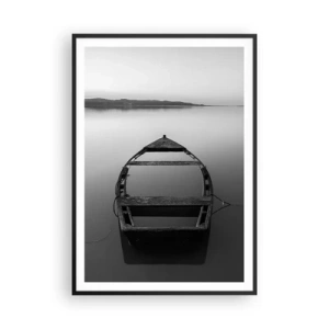 Póster en marco negro - Anhelo y melancolía - 70x100 cm