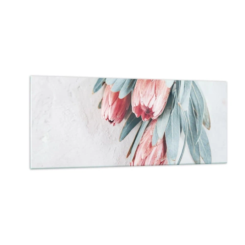 Cuadro sobre vidrio - Impresiones sobre Vidrio - Avergonzada de su propia belleza - 100x40 cm